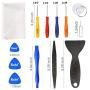 Kaisi Professional Electronics Opening Pry Tool Repair Kit with Metal Spudger Non-Abrasive Carbon Fiber Nylon Spudgers and Anti-Static Tweezers for Cellphone iPhone Laptops Tablets and More, 20 Piece