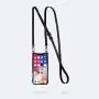 Bandolier Emma Crossbody Phone Case and Wallet - Black Leather with Pewter Detail - Compatible with iPhone SE / 8, 7, 6 Only