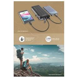 myCharge AdventureMega Portable Charger 20100mAh Rugged Power Bank with Dual USB-A Ports for USB Devices and Cell Phones (iPhone XS, XS Max, XR, X, 8 / 7 / 6, Samsung Galaxy, Camping Accessories)