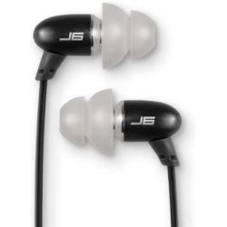 JLab Audio J6M High Fidelity Metal Ergonomic Earbuds Style Headphones w/Mic, Guaranteed for Life - Nero Black