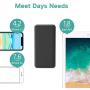 Portable Charger, 5V/2.1A 20000mAh Dual USB Power Bank External Battery Backup Pack, Compatible with iPhone 11/Xs/XR/X/8/7/6S/6 and More Android Smartphones