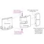 Mobile Phone Holder, That Clip on Monitor for Laptop or Desktop Within 25mm Thickness, Cell Phone Stand Smart Phone Dock Mobile mounts Phone Clip for Universal Computer Display, Cell Phone mounts