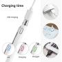 Stylus Pen for Touch Screens, Active Digital Pencil 1.5mm Fine Tip Smart Pen Rechargeable Drawing Stylus Compatible with iPhone iPad Mini/Air Smartphones & Tablets by BAGEYI (White)