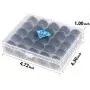 Simthread 25pcs 90 Weight Black Prewound Bobbin Thread Size A Class 15 (SA156) with Clear Storage Plastic Case Box 60S/2 for Brother Embroidery Thread Sewing Thread Machine DIY Simthread 25pcs 90 Weight Black Prewound Bobbin Thread Size A Class 15 (SA156) with Clear Storage Plastic Case Box 60S/2 for Brother Embroidery Thread Sewing Thread Machine DIY