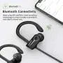 Letsfit Bluetooth Headphones IPX7 Waterproof 15Hrs Playtime Wireless Earbuds, Bluetooth 5.0 Running Headphones, HiFi Stereo in-Ear Earphones w/Mic Noise Cancelling for Sports, Workout, Gym