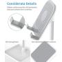 Cell Phone Stand, Height Angle Adjustable Phone Stand,Deep Dream Desktop Sturdy Aluminum Metal Phone Holder,Compatible with iPhone/iPad/Kindle/Mobile Phone/Tablet,4-13in