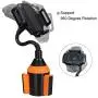 MOTOBA Gooseneck Cup Holder Phone Mount, Adjustable Car Phone Cup Holder for iPhone 11 Pro/XR/XS Max/X/8/7 Plus/6s/Samsung S10+/Note 9/S8 Plus/S7 Edge (Orange) MOTOBA Gooseneck Cup Holder Phone Mount, Adjustable Car Phone Cup Holder for iPhone 11 Pro/XR/XS Max/X/8/7 Plus/6s/Samsung S10+/Note 9/S8 Plus/S7 Edge (Orange)