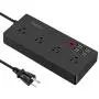 Smart Power Strip WiFi Works with Alexa, GoogleHome, Multi Plug with 4 AC Outlets & 4 USB Charging Ports, 6ft ExtensionCord, Voice Control, Timing Schedule, No Hub Required, App Control Smart Power Strip WiFi Works with Alexa, GoogleHome, Multi Plug with 4 AC Outlets & 4 USB Charging Ports, 6ft ExtensionCord, Voice Control, Timing Schedule, No Hub Required, App Control