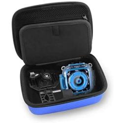 CASEMATIX Kids Video Camera Travel Case Compatible with Ourlife, Dragon Touch Kidicam and More Kids Waterproof Camera Recorders - Case for Waterproof Camera for Kids and Kids Action Camera Accessories