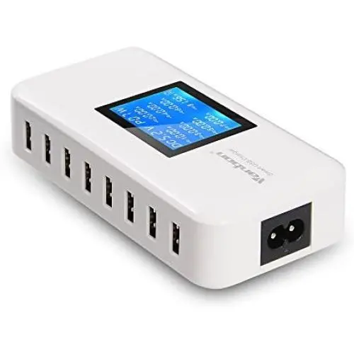 Vanbon 60W 8-Port USB Wall Charger, Multi Port USB Charger Charging Station W/LCD Compatible with Smart Phone, Tablet and Multiple Devices Vanbon 60W 8-Port USB Wall Charger, Multi Port USB Charger Charging Station W/LCD Compatible with Smart Phone, Tablet and Multiple Devices