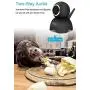 TOOGE WiFi Dog Pet Camera Wireless Security Camera FHD Home Security Indoor Camera with Night Vision 2-Way Audio Motion Detection (Black)