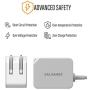 Galvanox Rapid Charger for All Google Pixel Models | Wall Plug Travel Adapter with Folding Prongs | Built in USB-C Cable for Pixel 2,3,3a,4,4XL/4a (PD 18W Output)