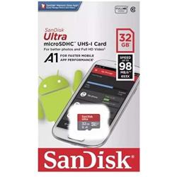 SanDisk Memory Card 32GB Ultra MicroSD Works with LG Stylo 3, LG Zone 4, LG Stylo 5, LG Stylo 4, LG Stylo 2 Cell Phone (SDSQUAR-032G-GN6MN) Bundle with (1) Everything But Stromboli Micro Card Reader