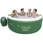 Coleman SaluSpa Inflatable Hot Tub Spa, Green & White Coleman SaluSpa Inflatable Hot Tub Spa, Green & White