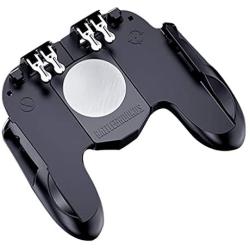 Boliaman Mobile Game Controller for PUBG Mobile Controller Mobile Game Trigger Joystick Gamepad for 4-6.5" iOS & Android Phone