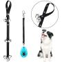 Yicostar Upgraded Dog Doorbell Training Potty Dog Bells Adjustable Door Bell, 7 Extra Large Loud Doorbells with Dog Training Clicker for Door Knob, House Training - 3 Snaps