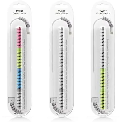 Lightning Charger Cable Saver | MacBook iPhone Micro USB Protector | PC/Notebook Charging Cable Saver. Snug Fit for All Cell Phones, (Multi Color) Lightning Charger Cable Saver | MacBook iPhone Micro USB Protector | PC/Notebook Charging Cable Saver. Snug Fit for All Cell Phones, (Multi Color)