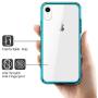 Mkeke Compatible with iPhone XR Case,Clear Anti-Scratch Shock Absorption Cover Case for iPhone XR Green