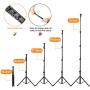 Fostoy LED Ring Light, 10" Selfie Ring Light with Tripod Stand and Phone Holder, Camera Circle Ringlight for Live Streaming, YouTube Video, Photography, and Makeup (Black)