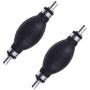 NAVARME 2Pcs 3/8"(10mm) Rubber Metal One Way Valve Fuel Pump Line Hose Hand Primer Bulb for Car Marine Boat 3/8 9001080A