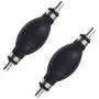 NAVARME 2Pcs 3/8"(10mm) Rubber Metal One Way Valve Fuel Pump Line Hose Hand Primer Bulb for Car Marine Boat 3/8 9001080A