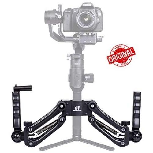 DIGITALFOTO DH04 Z Axis Flexiable Damping Spring Dual Handle Grip Bracket Holder Compatible for ZHIYUN Crane 2/Plus/V2 MOZA FEIYU DJI Ronin S Smartphone Gimbal Smooth 4 OSMO 2 Freefly 3 Axis Gimbal