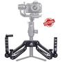 DIGITALFOTO DH04 Z Axis Flexiable Damping Spring Dual Handle Grip Bracket Holder Compatible for ZHIYUN Crane 2/Plus/V2 MOZA FEIYU DJI Ronin S Smartphone Gimbal Smooth 4 OSMO 2 Freefly 3 Axis Gimbal