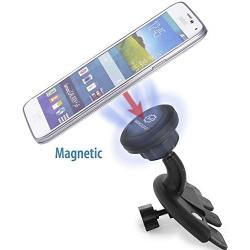 WixGear CD Slot Magnetic Car Mount Holder, for Cell Phones and Mini Tablets with Fast Swift-Snap Technology, Magnetic Cell Phone Mount