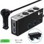 Quick Charge 3.0 Cigarette Lighter Splitter, Qidoe 12V/24V 3-Socket 120W DC Power Car Splitter with LED Voltmeter Power Switch, 8.5A 4 USB Fast Outlets for GPS, Dash Cam, Sat Nav, Phone, iPad, Tablet Quick Charge 3.0 Cigarette Lighter Splitter, Qidoe 12V/24V 3-Socket 120W DC Power Car Splitter with LED Voltmeter Power Switch, 8.5A 4 USB Fast Outlets for GPS, Dash Cam, Sat Nav, Phone, iPad, Tablet
