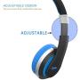 Kids Headphones Elecder i41 Headphones for Kids Children Girls Boys Teens Foldable Adjustable On Ear Headphones with 3.5mm Jack for iPad Cellphones Computer Kindle Airplane School Black&Blue