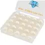 Simthread 25pcs White Prewound Bobbin Thread Size L (SA155) 60WT for Brother Husqvarna Pfaff Embroidery Thread Sewing Thread Machine with Clear Storage Plastic Case DIY Simthread 25pcs White Prewound Bobbin Thread Size L (SA155) 60WT for Brother Husqvarna Pfaff Embroidery Thread Sewing Thread Machine with Clear Storage Plastic Case DIY