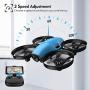 Drone with Camera for Kids, Potensic A30W RC Mini Quadcopter with 720P HD Camera, One Button Take Off/Landing, Route Setting, Gravity Induction and Emergency Stop-Dual Battery
