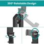 Phone Stand Holder Klealook Universal Cell Phone Mount 360 Degree Rotating Adjustable Phone Clamp Compatible with iPhone X/XS/8Plus Android Google Phones for Airplane Trays Desk Bed Cabinet