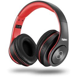 Bluetooth Headphones,Tuinyo Over Ear Stereo Wireless Headset 35H Playtime with Deep Bass,Soft Memory-Protein Earmuffs,Built-in Mic Wired Mode PC/Cell Phones