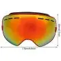 Keenso Ski Protection Glasses, Outdoor Men Women Ski Protection Glasses Anti-Fog Anti-Wind Skiing Snow Snowboard Goggles Keenso Ski Protection Glasses, Outdoor Men Women Ski Protection Glasses Anti-Fog Anti-Wind Skiing Snow Snowboard Goggles