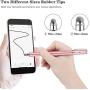 METRO Universal Stylus Pens for Touch Screens - High Sensitivity Capacitive Stylus Fiber Tips 2 in 1 Touch Screen Pen with 8 Extra Replaceable Tips for iPad iPhone and All Other Tablets & Cell Phones