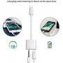 Headphone Adapter for iPhone Dongle Charger Jack AUX Audio Cable 3.5 mm Connector Splitter with iPhone 7/7 Plus/8/8 Plus/X/XS/XR/10/XS MAX /11 Pro Earphone Accessory Compatible All OS Systems