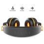 Elecder i37 Kids Headphones Children Girls Boys Teens Foldable Adjustable On Ear Headphones 3.5mm Jack Compatible iPad Cellphones Computer MP3/4 Kindle Airplane School Tablet Orange/Black