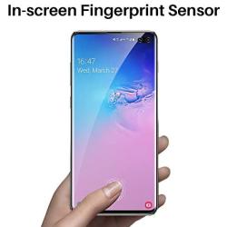 [3 Pack] L K Screen Protector for Samsung Galaxy S10 Plus, [Self Healing] [in-Display Fingerprint] [Easy Install positioning tool] HD Effect Flexible Film