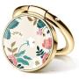 GVIEWIN Cell Phone Ring Holder Finger Kickstand, 180° Rotation Metal Flower Ring Grip for Magnetic Car Mount Compatible with All Smartphones Adhesive to All Phone Cases (Petite Flowers/Pink)