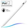 Stylus Pen with Palm Rejection, FOJOJO Active Stylus Compatible with (2018-2020) Apple iPad Pro 11 & 12.9 inch/iPad 7th Gen/iPad 6th Gen/iPad Mini 5th Gen/iPad Air 3rd Gen (White)