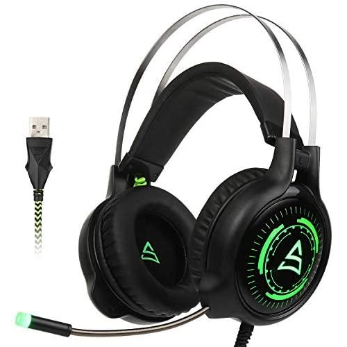 SUPSOO G-815 Gaming Headset,Headphone with 3.5mm Jack Stereo Sound Over-Ear Headphone with Microphone Volume Control for New Xbox one PS4 PC Laptop Mac Mobile