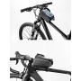 ZENG Bike Phone Bag Bike Front Frame Bag Waterproof Bicycle Phone Mount Bag Top Tube Frame Bag with Touch Screen Large Capacity Phone Case for Cellphone Below 6.5’’ iPhone 11 8 Plus xs max