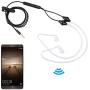 Walkie Talkie Earpiece with Mic 3.5mm Radio Earpiece Acoustic Tube Earpiece Headset with CTIA/OMTP Mode Stereo Air Tube Radiation Protection Headphones for Mobile Phone (1M)(Black)