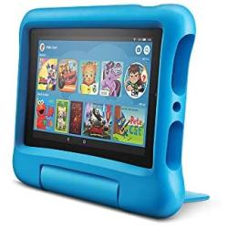 Fire 7 Kids Edition Tablet, 7" Display, 16 GB, Blue Kid-Proof Case
