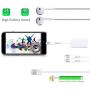 [Apple MFi Certified] iPhone Adapter & Splitter, 2 in 1 Dual Lightning Headphone Jack Audio + Charge Cable Compatible for iPhone 11/11 Pro/XS/XR/X 8 7, iPad, Support iOS 13 + Sync Data + Music Control