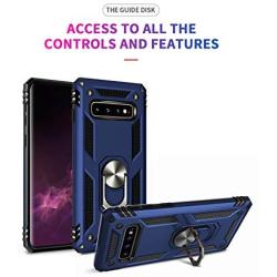 Samsung Galaxy S10 Plus Case 6.4 Inch (2019),Amuoc [ Military Grade ] 15ft. Drop Tested Protective Case | Kickstand | Compatible with Samsung Galaxy S10+ -Royal Blue