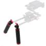 CAMVATE DSLR Handle Grips with Rod Clamp for 15mm Rod Rig Rail Support Camera Tripod(1 Pair)