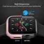 Deilin 2 Packs Hard PC Case Compatible with Apple Watch Series 5 Series 4 44mm Buit in 9H Tempered Glass Screen Protector, Slim Bumper Cover Overall Protective Scratch Resistant for iwatch Series 5/4