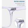 Blue Light Blocking Glasses,Square Nerd Eyeglasses Frame Anti Blue Ray Computer Game Glasses Anti Eyestrain & UV(5Pcs)